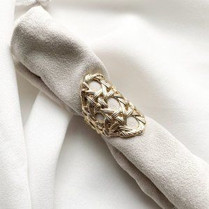 Kendra Scott Gold Natalie Statement Ring Size S/M